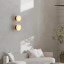 Nordic Marble Round Wall Lamp Axyaa Luxury Modern Living Room Decor