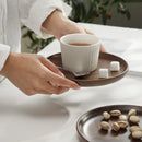 Axyaa Black Walnut Wooden Tray: Elegant Serving Plate for Home, Tea, Snacks & Desserts