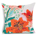 Axyaa Modern Flower Polyester Cushion Cover - 45X45CM