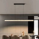 Axyaa Crystal LED Linear Pendant Lamp for Kitchen Dining Office - Modern Design