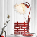 Axyaa Nordic LED Ceramic Table Lamp with Fabric Shade for Stylish Home Lighting