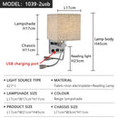 Axyaa LED Wall Lamps with Switch USB Reading Lights for Modern Home Decor