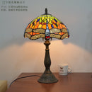 Dragonfly Tiffany LED Table Lamp by Axyaa - Stained Glass Home Lighting Fixture