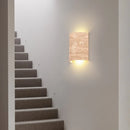 Axyaa Yellow Travertine Wall Lamp LED Sconces Living Room Decor