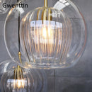 Axyaa Modern Nordic Glass LED Pendant Light for Stylish Home Decor