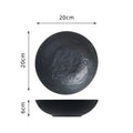 Axyaa Moon Pattern Ceramic Deep Plate for Soup Salad Dessert, Household & Commercial