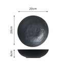 Axyaa Moon Pattern Ceramic Deep Plate for Soup Salad Dessert, Household & Commercial