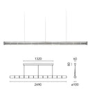Axyaa Modern Luxury Glass Pendant Chandelier for Dining Living Kitchen
