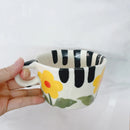 Axyaa Hand-Painted Ceramic Cups High-Value Water Bottle Irregular Shape Breakfast Mug