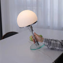 Axyaa Glass LED Desk Lamp | Minimalist Bauhaus Design for Living Room & Bedroom