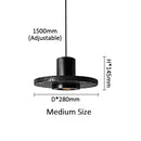 Axyaa Black Stone Small Chandelier: Modern Bedroom LED Pendant Lamp
