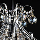 Axyaa Golden Cognac Crystal Chandelier - Luxury European Design for Hotel Bedroom - LED Pendant Lamp