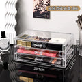 Axyaa Clear Acrylic Makeup Organizer Drawer Stackable Storage Jewelry Box
