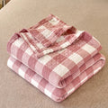 Axyaa Japanese Cotton Washed Quilt: Lightweight Three-Layer Gauze Summer Blanket
