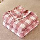 Axyaa Japanese Cotton Washed Quilt: Lightweight Three-Layer Gauze Summer Blanket