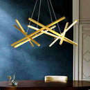 Axyaa LED Chandelier Dimming Ceiling Light for Modern Home Decor