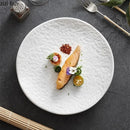 Axyaa Ceramic Irregular Plate Set for Dessert Sushi Dim Sum Molecular Cuisine