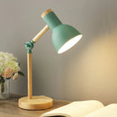 Axyaa Nordic Wood Desk Lamp - Foldable LED Reading Light
