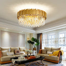 Axyaa Stainless Steel Crystal Chandelier for Luxe Interiors