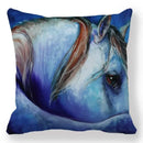 Axyaa Horse Printed Pillowcase 45x45cm Polyester Home Sofa Decor Throw Pillow Cover