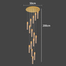 Axyaa Crystal Chandelier Stair Pendant Lamp Living Room Lighting Home Decor