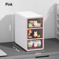 Axyaa Transparent Desktop Storage Drawer Box - Office Stationery & Cosmetics Organizer