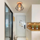 Axyaa Modern Iron Wood Ceiling Light for Living Room, Bedroom, Kitchen Lighting