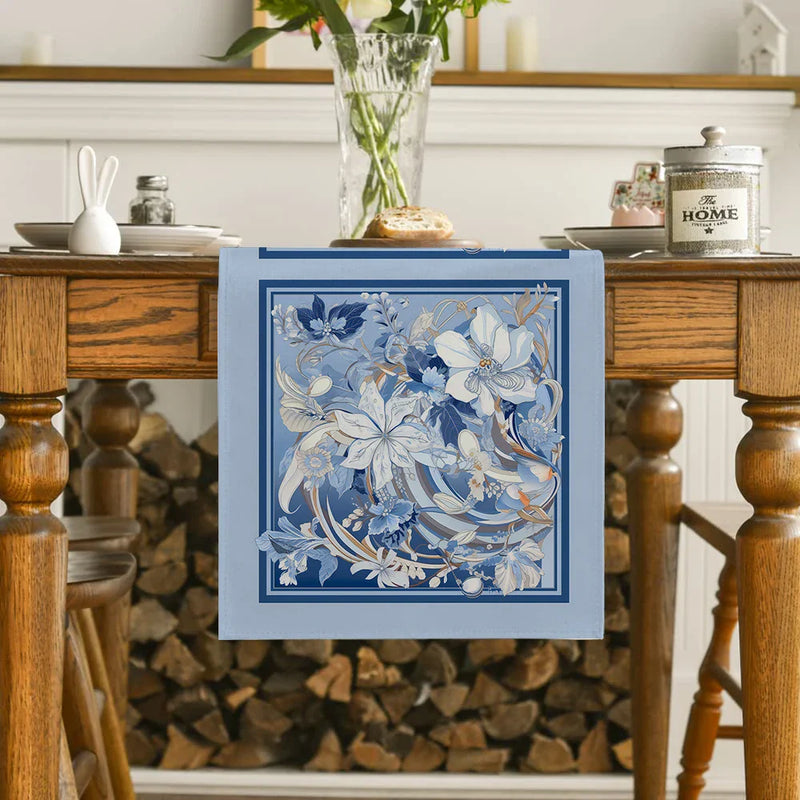 Axyaa Floral Horse Chain Table Runner for Kitchen Dining and Party Decor