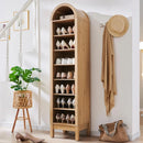 Axyaa Arched 8-Tier Shoe Cabinet with Adjustable Shelves