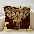 Axyaa Geometric Linen Cushion Cover 45x45CM for Home Sofa Car Decor