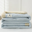 Axyaa Solid Color Summer Quilt: Double Spell Simple Quilt for Dormitories
