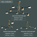 Axyaa Modern Nordic Black Gold LED Ceiling Chandelier