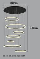 Axyaa Staircase Chandeliers LED Pendant Light for Modern Home Decor