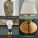 Axyaa Modern Ceramics Table Lamp LED Dimmable Remote Control Desk Light