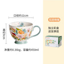 Axyaa Creative Milk Mug Large Capacity Ceramic Cup for Breakfast and Coffee.