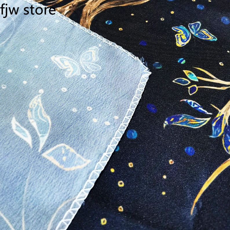 Tropical Plant Printed Waterproof Table Cloth for Kitchen & Restaurant by Axyaa