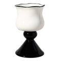 Axyaa French INS Style Ceramic Goblet with Black Stem - 250ml
