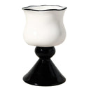 Axyaa French INS Style Ceramic Goblet with Black Stem - 250ml