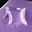 Axyaa Silk Satin Pillowcase Square Throw Pillow Cover 50x50cm
