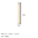 Axyaa Marble Wall Lamp Gold Black Metal Base for Home Hotel Lighting
