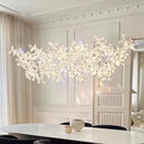 Axyaa Crystal Chandelier: Luxury Living Room & Dining Pendant Light