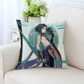 Axyaa Anime Pillow Cover 45x45, Decorative Cushion for Sofa, Bed, Home Decor