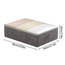 Axyaa Foldable Cotton Linen Wardrobe Organizer Storage Bags - Set of 3