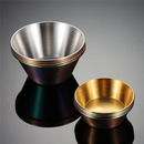 Axyaa Stainless Steel Seasoning Plate Round Salad Ketchup Saucer Dipping Cups