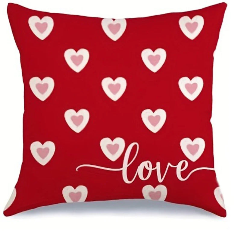 Sweet Love Bow Print Pillowcase for Valentine's Day by Axyaa