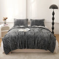 Axyaa Solid Color Rabbit Plush Blanket | Thick Flannel Sofa Office Blanket