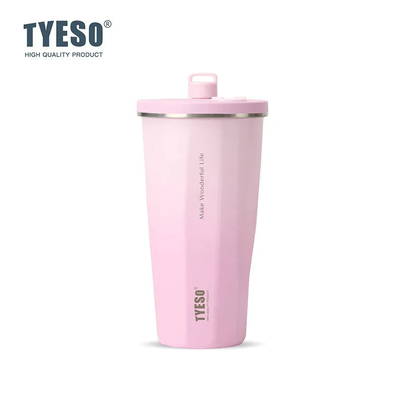 Axyaa 600ml Stainless Steel Thermos Water Bottle Coffee Cup Gradient Insulated Mug