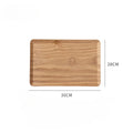 Axyaa Ash Wood Rectangular Dessert Tray