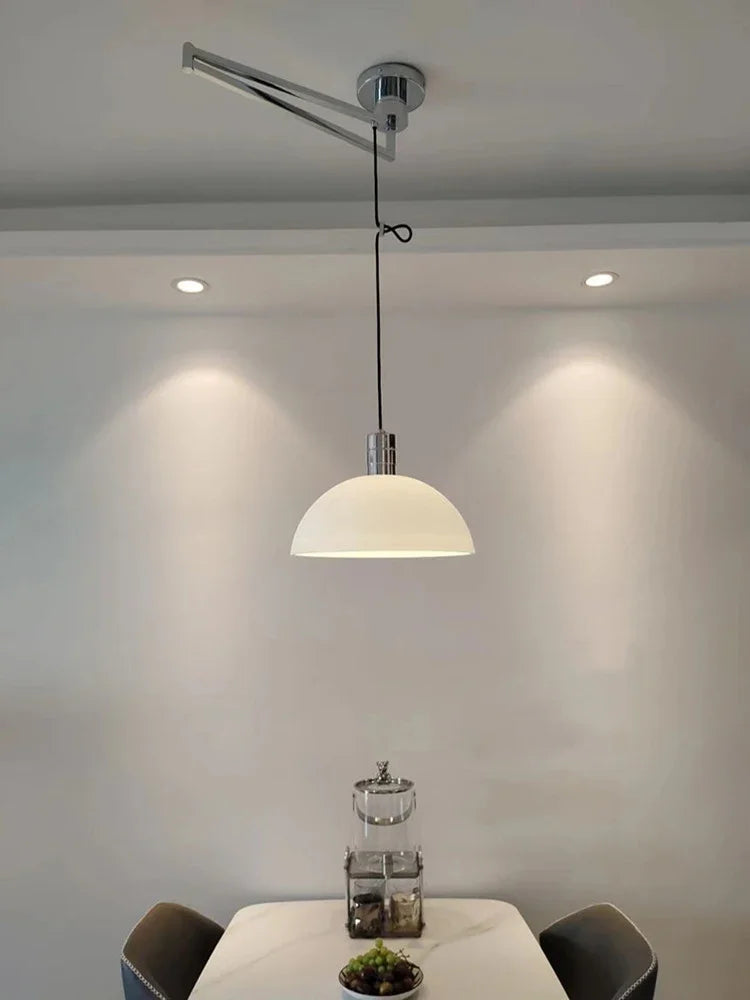 Axyaa Nordic Pendant Light: Minimalist Style Chandelier for Living Room and Dining Table