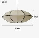 Axyaa Nordic Zen Silk Lantern Chandelier for Home Decoration and LED Lighting